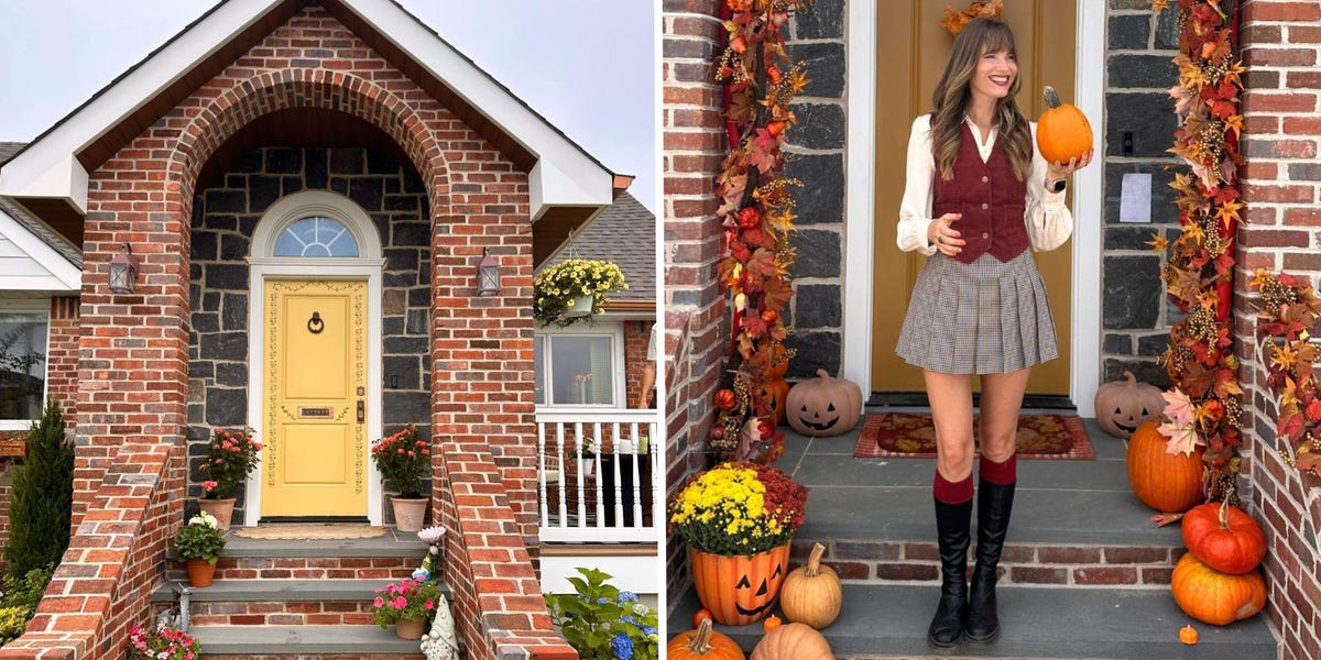 女人用泥泞的房间和声明拱门改造了她的家