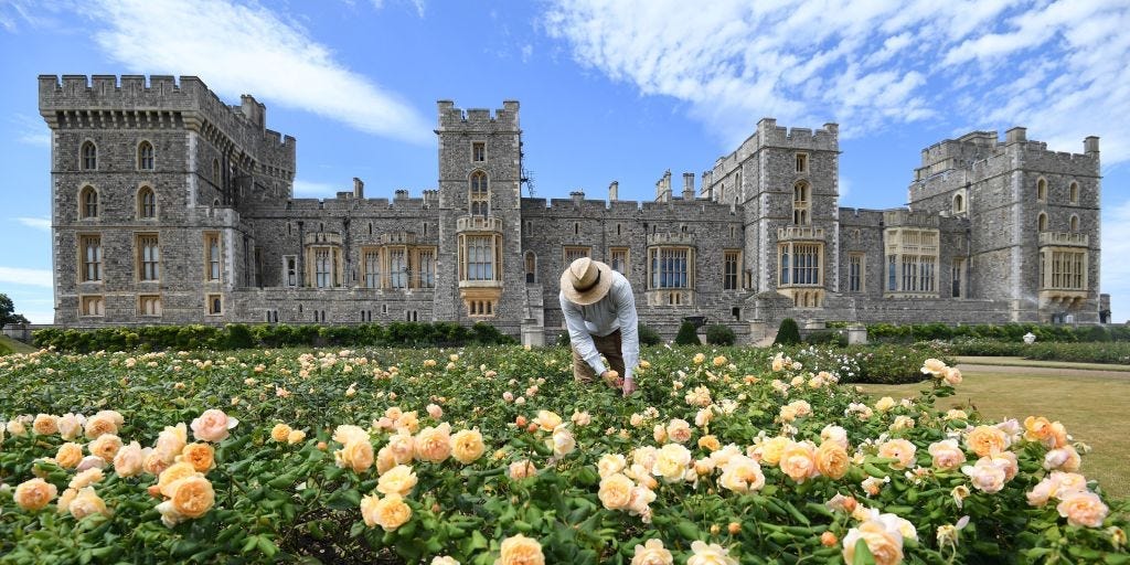 在温莎城堡里，唐纳德·特朗普和查尔斯国王将在那里见面